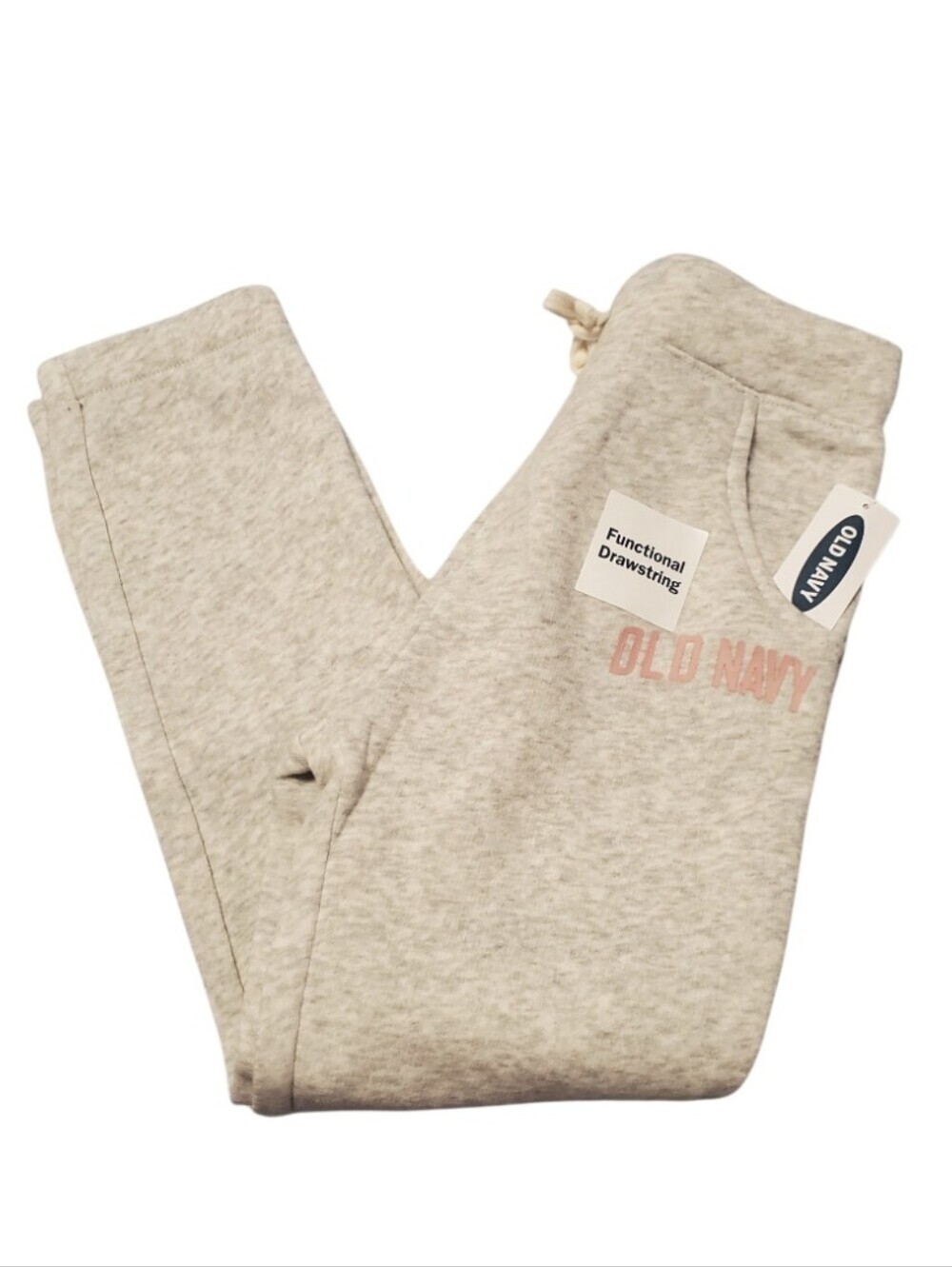 NWT Old Navy Kids Girls Gray Heather Fleece Joggers Cotton Sweatpants 5T